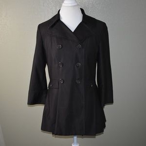 Sharagano Suits Jacket Size 10 Peacoat 3/4 Sleeve